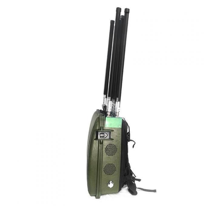 6 Bands Portable حقيبة ظهر Style Drone Suppression Uav Defense System