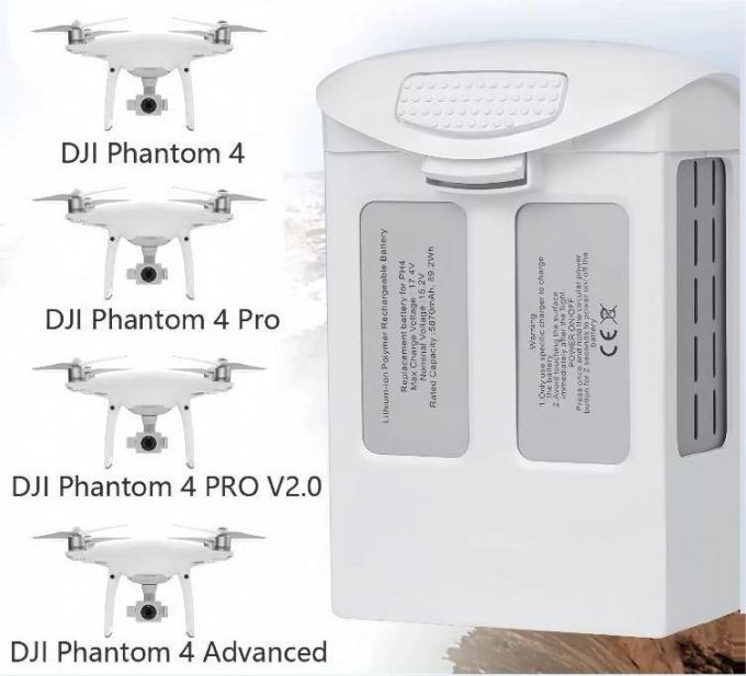 For Sub-Phantom 4 Pro Drone Accessories 5870mAh 15.2V Intelligent Flight Li-Po Battery with Security Protection for DJI 1